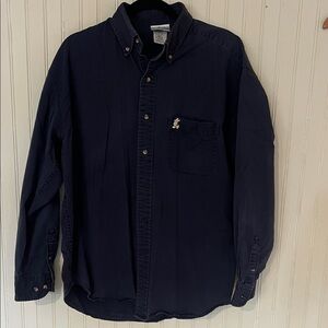 Disney Dark Blue Shirt with Character Pin